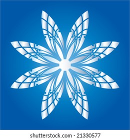ornate flower snowflake