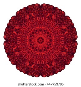 Ornate flowers henna colors vector mandala in indian style