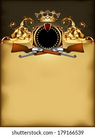 ornate frame with arms