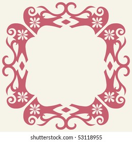 diseño de marco ornamental