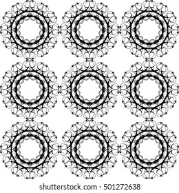 Ornate frame elements. Vector illustration