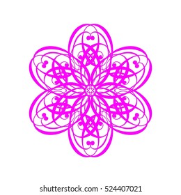 Ornate frame elements. Vector illustration