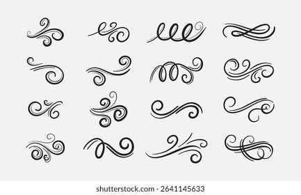 Ornate frame elements. Vintage and filigree decoration. Ornament frames and scroll swirls element. Filigree divider