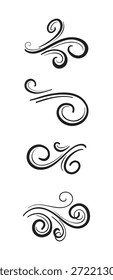 Elementos de quadro ornamentados. Vintage e decoração filigree. Elemento de espirais de rolagem e quadros de ornamento.