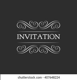 Ornate frame elements. Vintage and filigree decoration. Ornate frames and scroll  swirls element. Filigree divider Invitation. scroll invitation. filigree element. divider vintage ornament. swirl