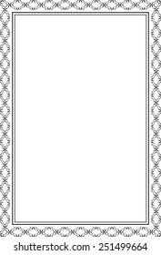 ?ool ornate frame is on white