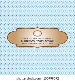 Ornate Frame Template (invitations or announcements). High quality vector illustration. Eps10.