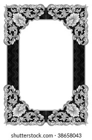 Ornate frame vector