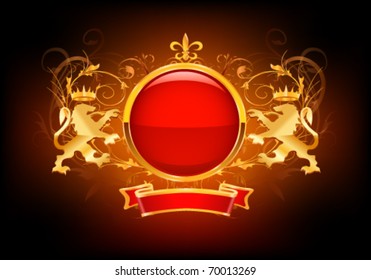 Ornate with frame. Vector