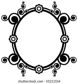 ornate frame, vector design element