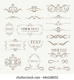 Ornate frames elements