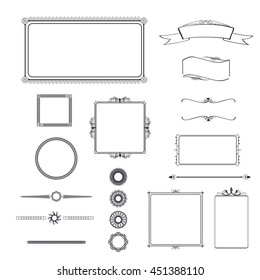 Ornate frames and geometric design elements