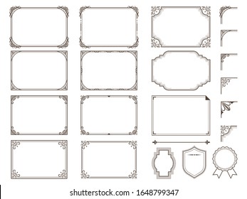 Ornate frames and scroll elements.