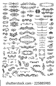 Ornate frames and scroll elements