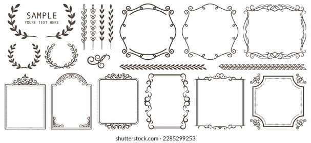 Ornate frames and scroll elements.