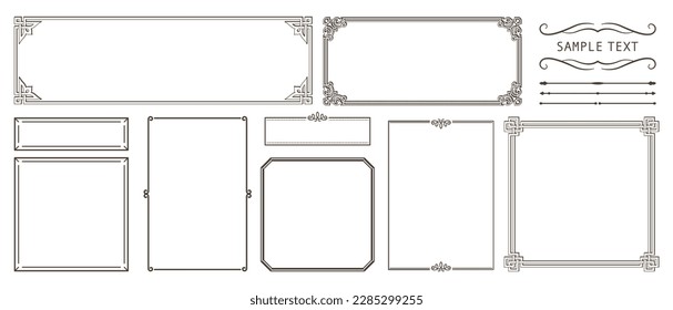 Ornate frames and scroll elements.