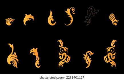 Ornate frames and scroll elements.