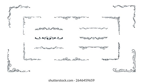 Ornate Frames and Scroll Elements