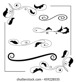 Ornate frames and scroll elements.