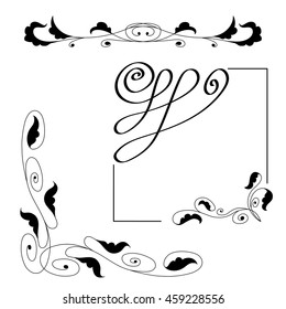 Ornate frames and scroll elements.