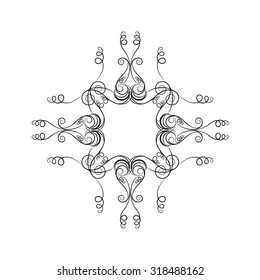 Ornate frames and scroll elements. Frame.