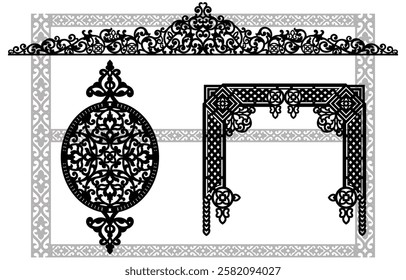 
Ornate gate design
Luxurious entrance
