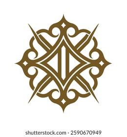 Ornate Geometric Luxury Logo vector.