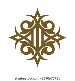 Ornate Geometric Luxury Logo vector.