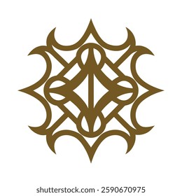 Ornate Geometric Luxury Logo vector.