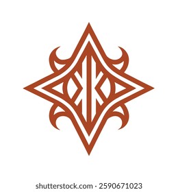 Ornate Geometric Luxury Logo vector.