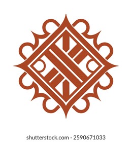 Ornate Geometric Luxury Logo vector.