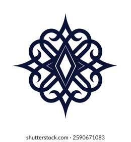 Ornate Geometric Luxury Logo vector.