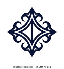 Ornate Geometric Luxury Logo vector.