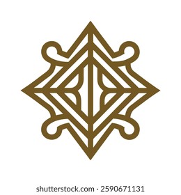 Ornate Geometric Luxury Logo vector.