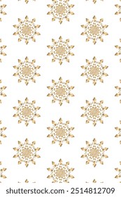 Ornate Gold Mandala Pattern Design