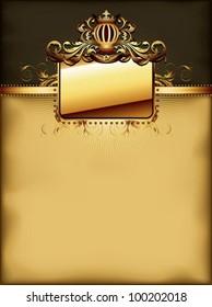 ornate golden frame