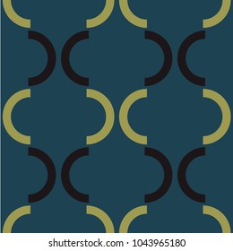 Ornate graphic seamless pattern. Strict line geometric pattern for your design.