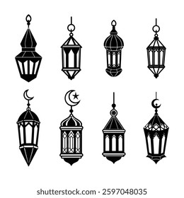 Ornate Hanging Lantern set for Ramadan Celebration.
