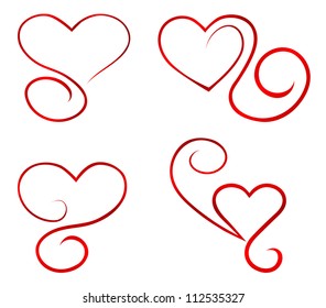 ornate heart design elements