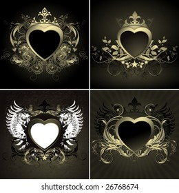 ornate hearts