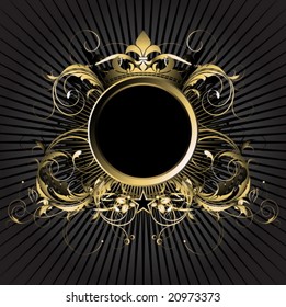 ornate heraldic frame