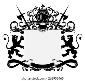 ornate heraldic frame