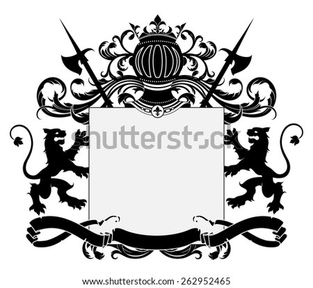 ornate heraldic frame