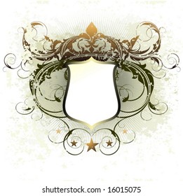ornate heraldic shield