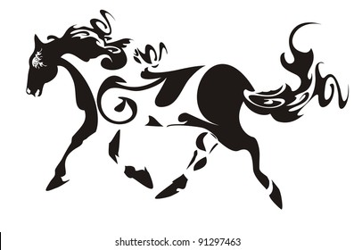 Ornate horse