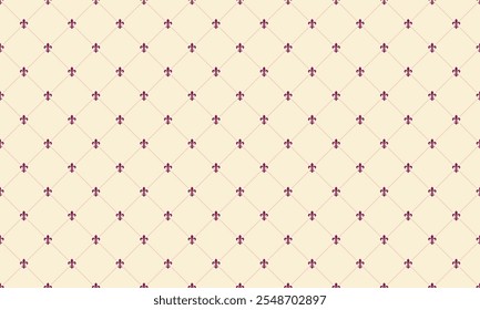 Ornate insignia to carnival queen. Floral pattern textured at premium repetition. Pastel ornament elegant french. Wrapping pattern for beauty heraldic.