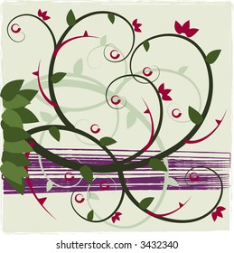Ornate and intricate square background tile in vector format.