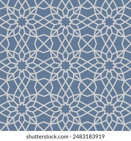 Ornate Islamic Calligraphy Pattern for Elegant Backgrounds in Grey