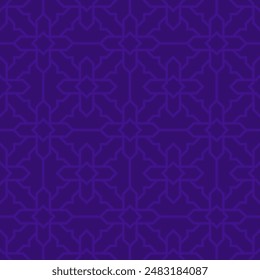 Ornate Islamic Calligraphy Pattern for Elegant Backgrounds in Blue