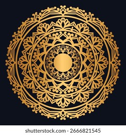 Ornamento Mandala islâmico ornamentado ilustração vetorial	